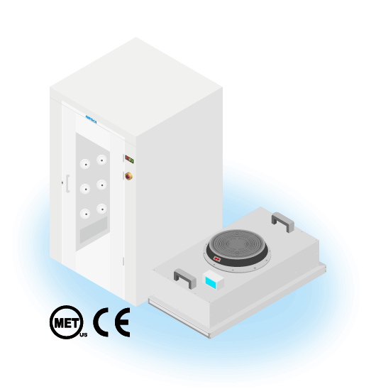 International UL and CE certified cleanroom equipment and te